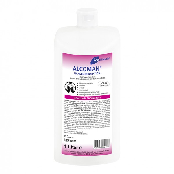 Meditrade AlcomanPlus Händedesinfektion 500ml