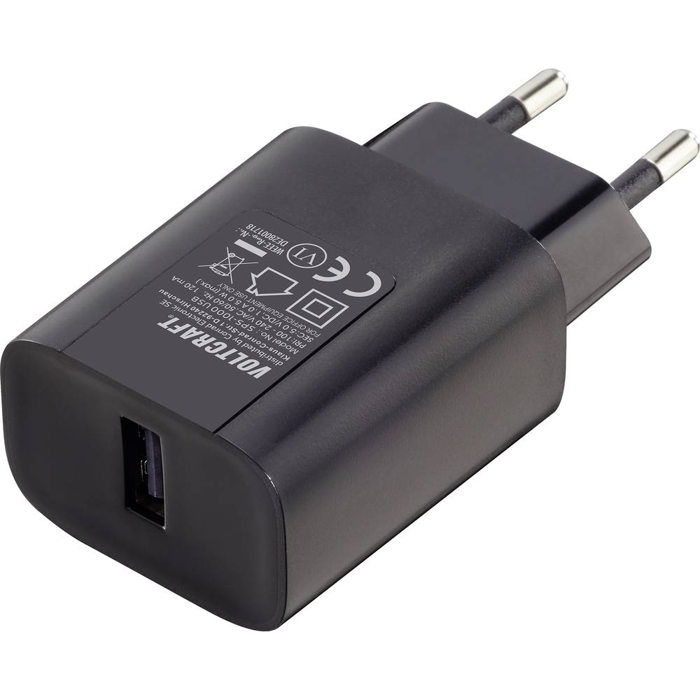 VOLTCRAFT SPS-1000 USB USB charger 5 W socket Output current (max.) 1000 mA Number of outputs: 1 x USB